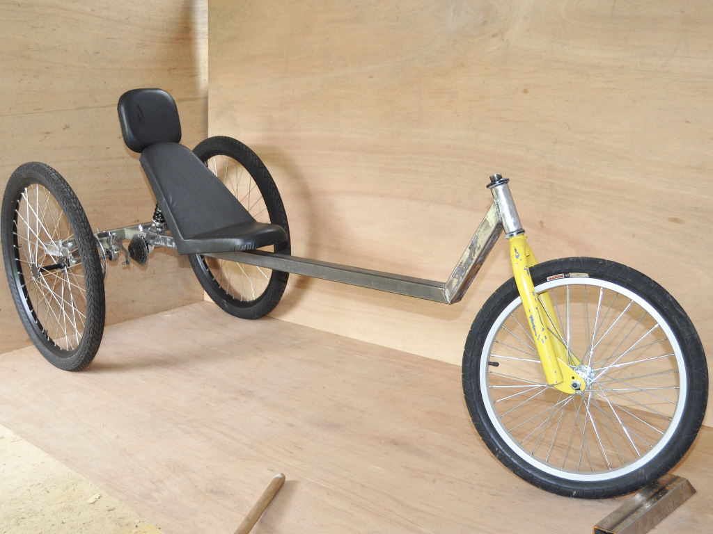 TimberWolf Recumbent Trike - basic frame design